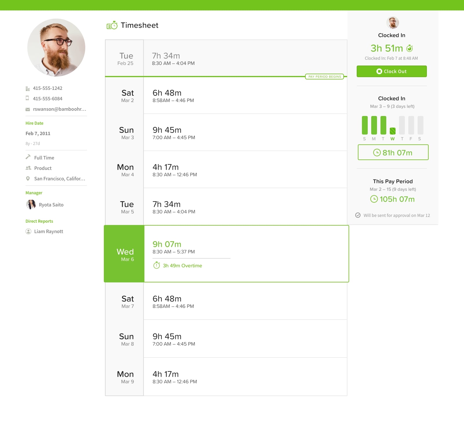 overtime_on_timesheet - BambooHR Ireland | A Grouper Technology Division
